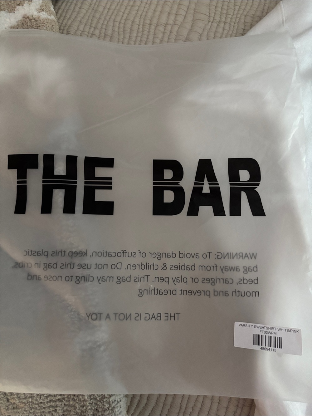 The Bar Sweatshirt with Pink - Picture 5 of 6